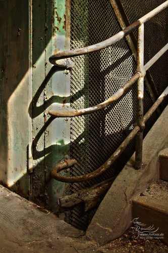 Treppenaufgang mit Aufzug im Sudhaus